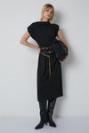 Vestido Midi Detalhes Cintos BSB
