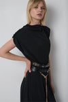 Vestido Midi Detalhes Cintos BSB