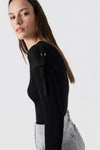 Camisola Semi-Transparente Folhos BSB