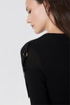 Camisola Semi-Transparente Folhos BSB