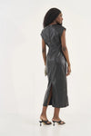 Vestido Midi Slim Eco Pele COLCCI