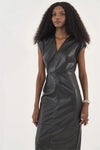 Vestido Midi Slim Eco Pele COLCCI