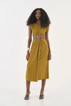 Vestido Midi Cut Out Detalhe Metal COLCCI