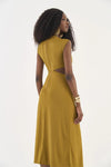 Vestido Midi Cut Out Detalhe Metal COLCCI