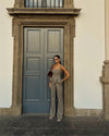Calça Wide Leg Vichy COLCCI