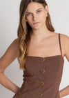 Vestido Mini Estrutura c/ Botões FRACOMINA
