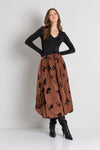 Vestido Longo Tecido Misto FRACOMINA