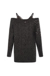 Vestido Mini Malha Aplicações FRACOMINA