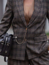 Blazer Regular Xadrez Gales FRACOMINA