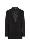 Blazer Longo Lapela Cetim FRACOMINA