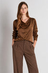 Blusa Decote Drapeado FRACOMINA