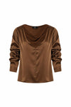 Blusa Decote Drapeado FRACOMINA