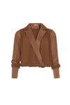 Blusa Cropped Cetim FRACOMINA