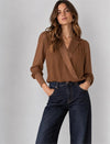 Blusa Cropped Cetim FRACOMINA