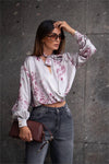 Blusa Cropped Floral FRACOMINA