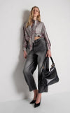 Blusa Cropped Floral FRACOMINA