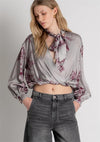 Blusa Cropped Floral FRACOMINA