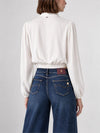 Camisa Cropped Viscose FRACOMINA