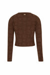 Cardigan Ajustado Monograma FRACOMINA