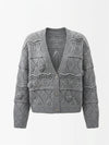 Cardigan Malha com Detalhes FRACOMINA