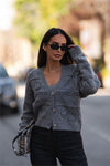 Cardigan Malha com Detalhes FRACOMINA