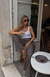 Calça Palazzo Xadrez Gales FRACOMINA