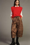 Calça Pantalona Animal Print DIXIE