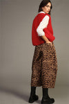 Calça Pantalona Animal Print DIXIE