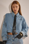 Camisa Jeans Cropped LANÇA PERFUME