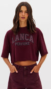 T-Shirt Oversized Cropped LANÇA PERFUME