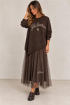Vestido Combo c/ Tule GIL SANTUCCI