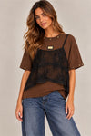 T-Shirt c/ Top Renda GIL SANTUCCI