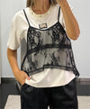 T-Shirt c/ Top Renda GIL SANTUCCI