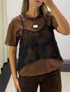 T-Shirt c/ Top Renda GIL SANTUCCI