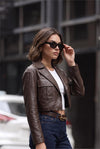 Casaco Sloane LEATHER SAHOCO