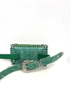 CINTO CROCO COM CLUTCH STRASS Sahoco