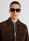 SLIM-FIT GENUINE SUEDE BIKER JACKET ANTONY MORATO