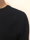 REGULAR-FIT SWEATER IN SOFT MOHAIR WOOL-BLEND YARN WITH ALL-OVER MICRO-PATTERN ANTONY MORATO